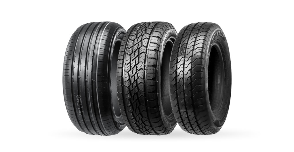 Stapel von Auto-Reifen